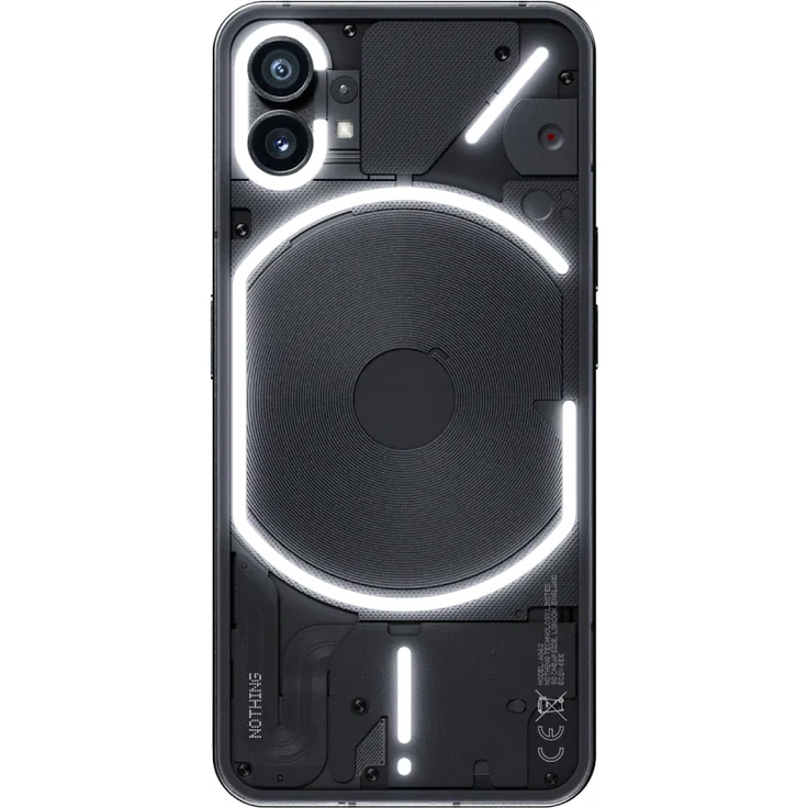 Nothing Phone (1) 5G Smartphone 16,637cm (6,55 Zoll) OLED-Display, 256GB interner Speicher, 12GB RAM, Dual-SIM, Android 12, Schwarz – Bild 2