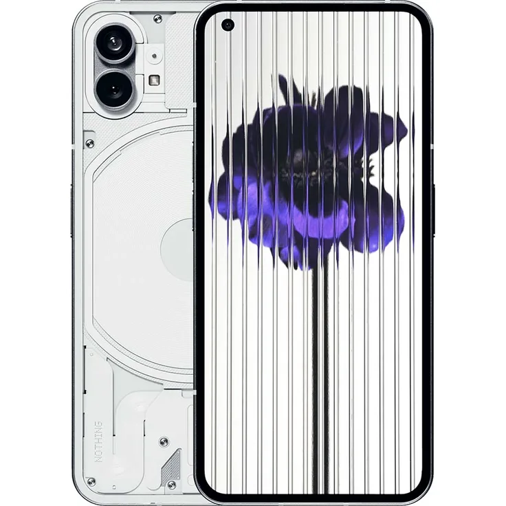 Nothing Phone (1) 5G Smartphone 16,637cm (6,55 Zoll) OLED-Display, 256GB interner Speicher, 8GB RAM, Dual-SIM, Android 12, Transparent