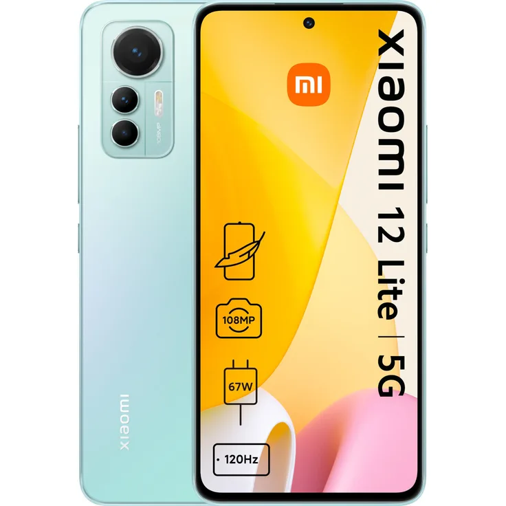 Xiaomi 12 Lite 5G Smartphone 16,637cm (6,55 Zoll) AMOLED-Display, 128GB interner Speicher, 8GB RAM, Dual-SIM, Android 12, Grün