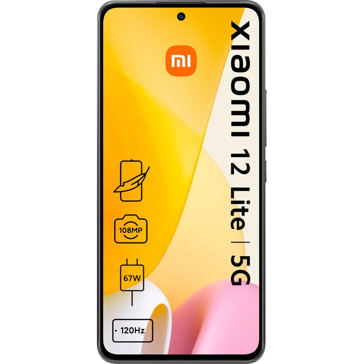 Xiaomi 12 Lite 5G Smartphone 16,637cm (6,55 Zoll) AMOLED-Display, 256GB interner Speicher, 8GB RAM, Dual-SIM, Android 12, Schwarz – Bild 2