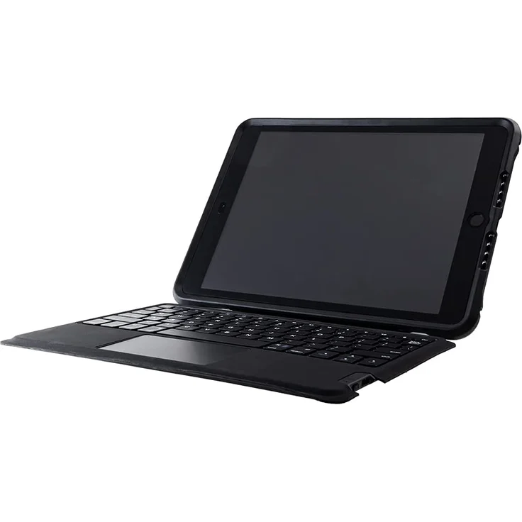 OtterBox UnlmitED Keyboard Hülle für Apple iPad 10,2'' (7. gen / 8. gen / 9. gen), Schutzhülle mit DEUTSCH-Tastatur, Schwarz/Transparant – Bild 1