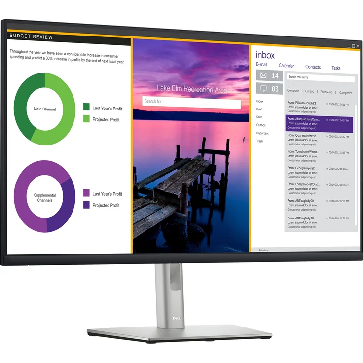 Dell Monitor P3223QE, 31 Zoll, Schwarz – Bild 8
