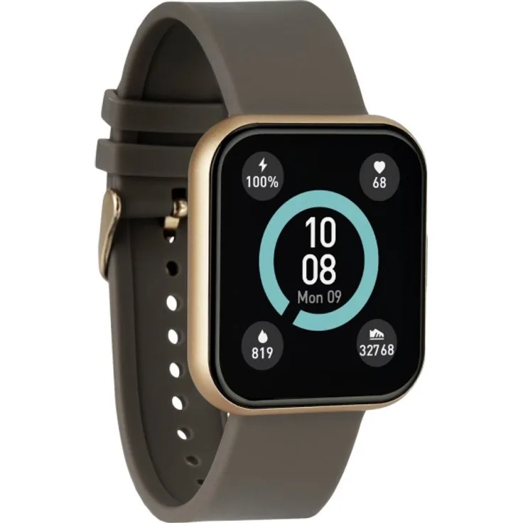 XCOAST Ive XW Fit Smartwatch Unisex, 44 mm, Taupe