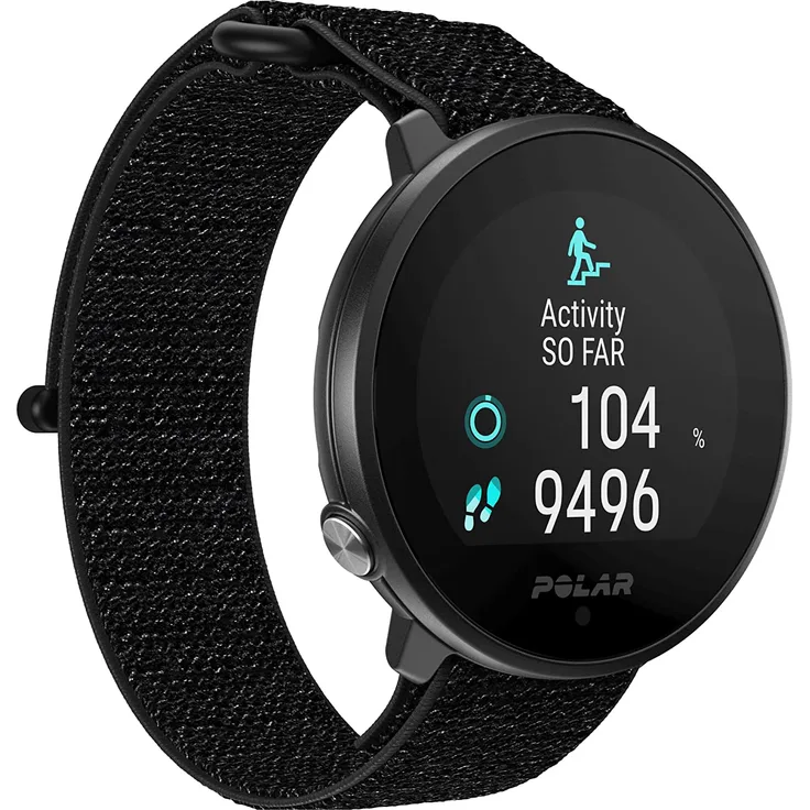 Polar Unite Fitness-Tracker GPS, Unisex, S-L, Schwarz