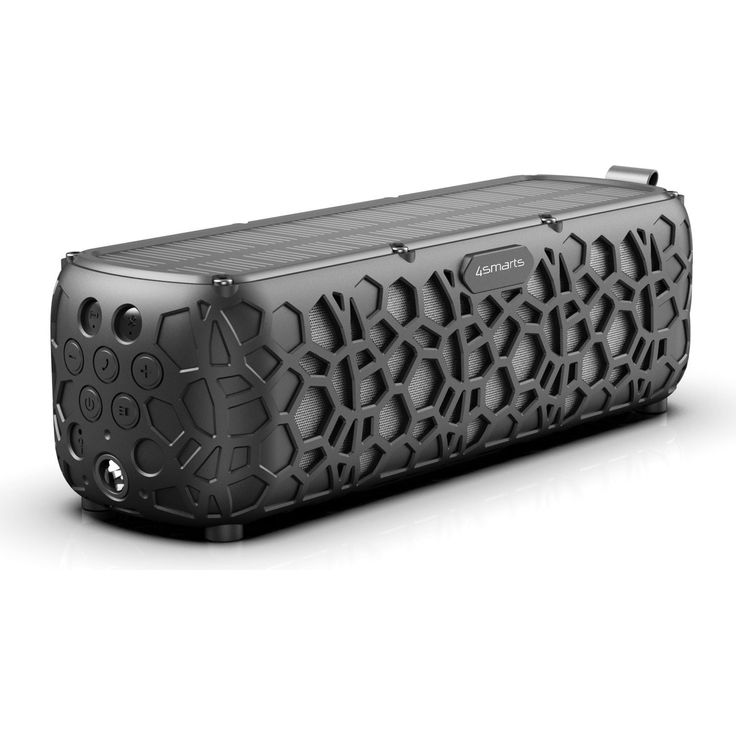 4Smarts Solar Stereo-Lautsprecher Endless Summer, schwarz