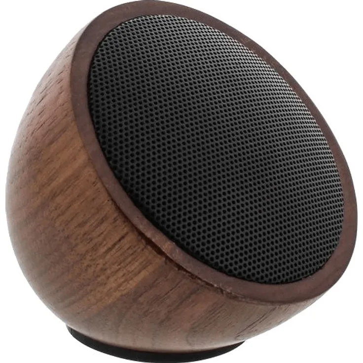 INLINE woodwoom - Lautsprecher - tragbar - Bluetooth - 3 Watt - Nußbaum