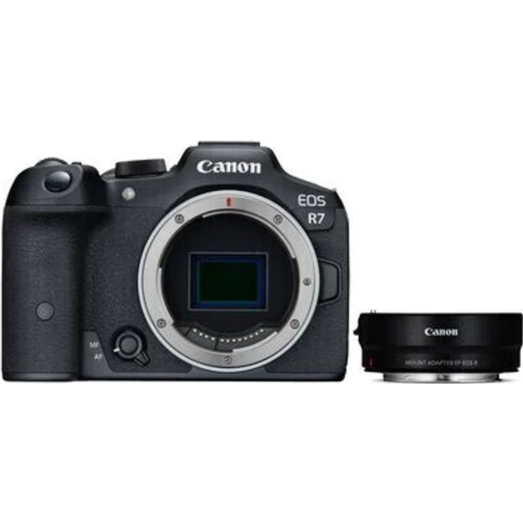 Canon EOS R7 Systemkamera, Gehäuse, (32,5 MP, 4K, Canon RF, APS-C), schwarz – Bild 2