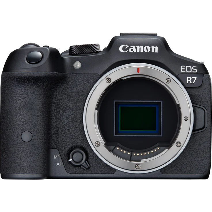Canon EOS R7 Systemkamera, Gehäuse, (32,5 MP, 4K, Canon RF, APS-C), schwarz – Bild 1