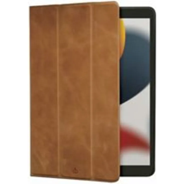 dbramante1928 Risskov, Leder-Schutzhülle für iPad 10,2'' (2020/2021), tan-braun