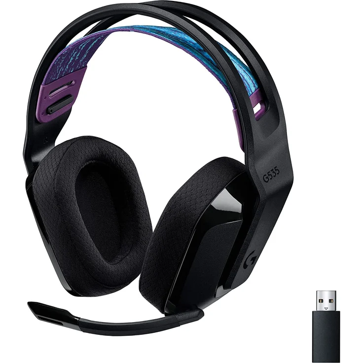 Logitech G535 Lightspeed, Kopfhörer Over-Ear, USB, Discord (981-000972) – Bild 1