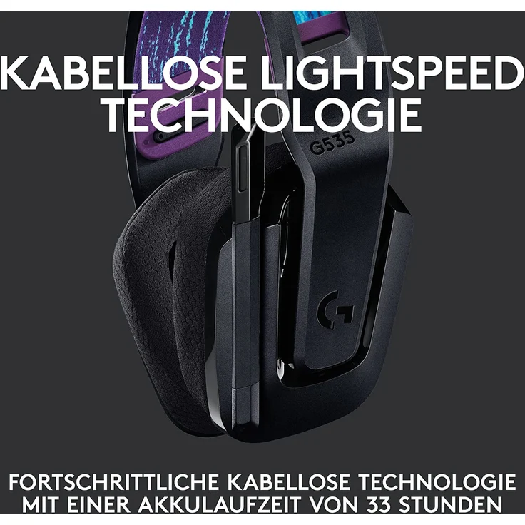 Logitech G535 Lightspeed, Kopfhörer Over-Ear, USB, Discord (981-000972) – Bild 2