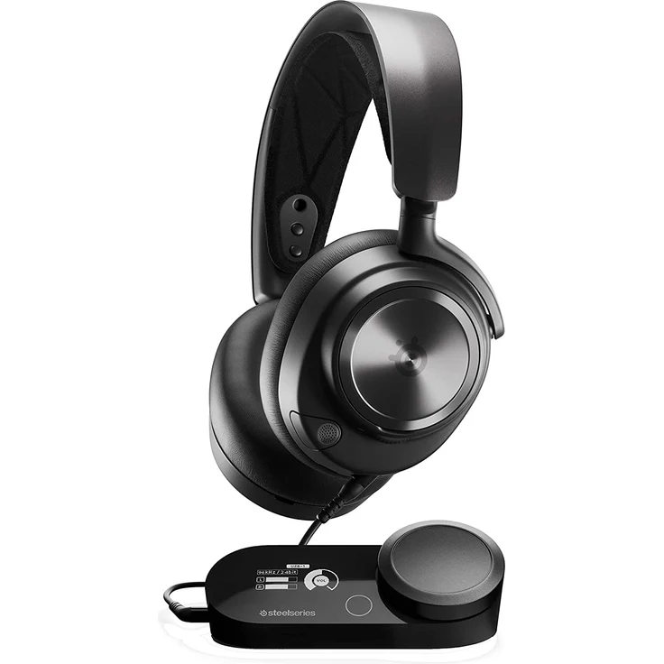 SteelSeries Arctis Nova Pro Multi-System Gaming-Headset Hi-Res Audio 360° Surround-Sound GameDAC Gen 2 ClearCast G Schwarz – Bild 1