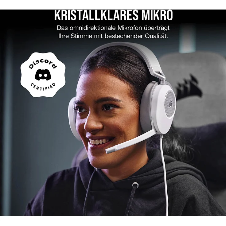 Corsair Gaming HS65 SURROUND Headset ohrumschließend, Weiß – Bild 3