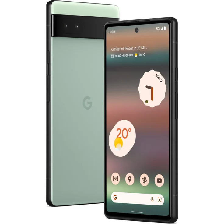 Google Pixel 6a 5G Smartphone 15,49cm (6,1 Zoll) OLED-Display, 128GB interner Speicher, 6GB RAM, Dual-SIM, Android 12, Sage – Bild 9
