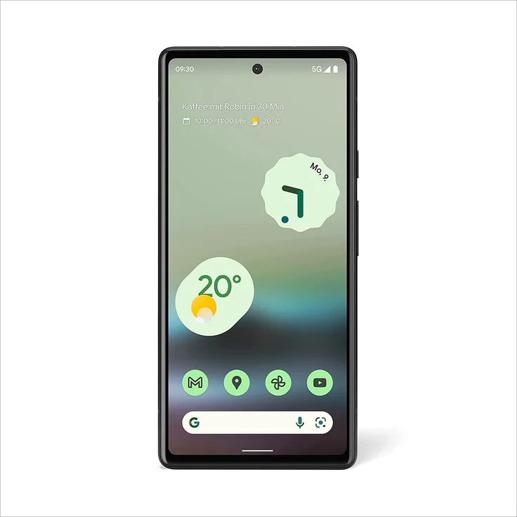 Google Pixel 6a 5G Smartphone 15,49cm (6,1 Zoll) OLED-Display, 128GB interner Speicher, 6GB RAM, Dual-SIM, Android 12, Sage – Bild 2
