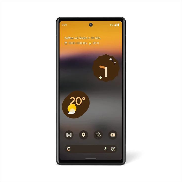 Google Pixel 6a 5G Smartphone 15,49cm (6,1 Zoll) OLED-Display, 128GB interner Speicher, 6GB RAM, Dual-SIM, Android 12, Charcoal – Bild 2