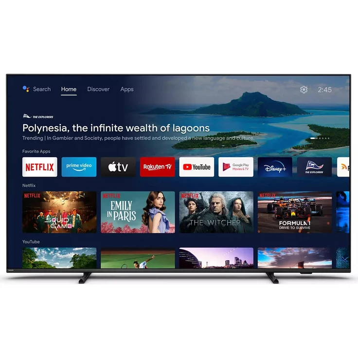 Philips 55PUS8007-12 139 cm (55 Zoll) LED Ambilight Smart TV (Ultra HD, Dolby Vision, HDR10+, HDR10, HLG) HD-Triple-Tuner (Sat, Antenne, Kabel) Modelljahr 2022 Energieklasse F (DE-Modell) – Bild 6