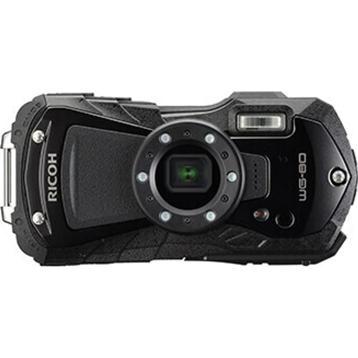 Ricoh WG-80 Outdoor-Kamera (5x opt. Zoom, 7,2x digit. Zoom, 16MP, Full HD), schwarz – Bild 1