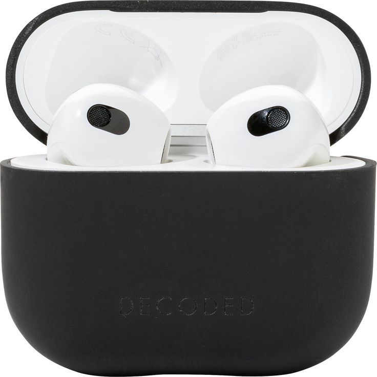 Decoded Silikon AirCase für Apple AirPods 3. Gen., schwarz