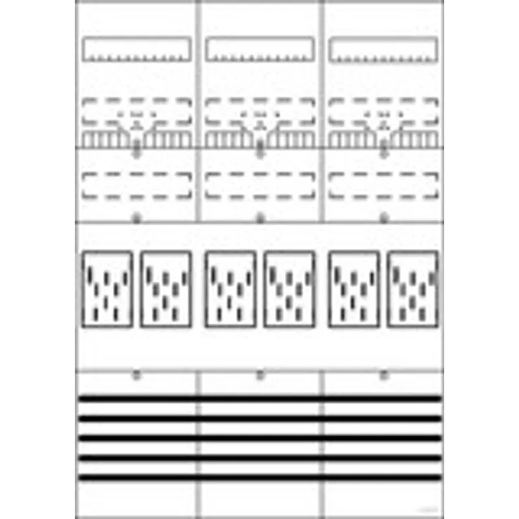 STRI Zählerfeld BF37B6 7RE 6Z VV m.BKE-I