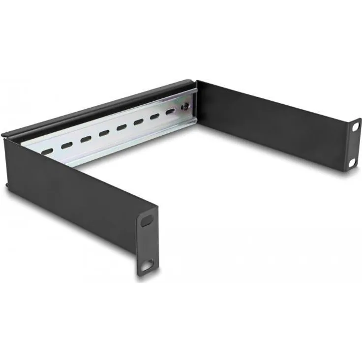 Delock - DIN Schienenpanel - Schwarz - 1U - 25,4 cm (10-'-') (66897)