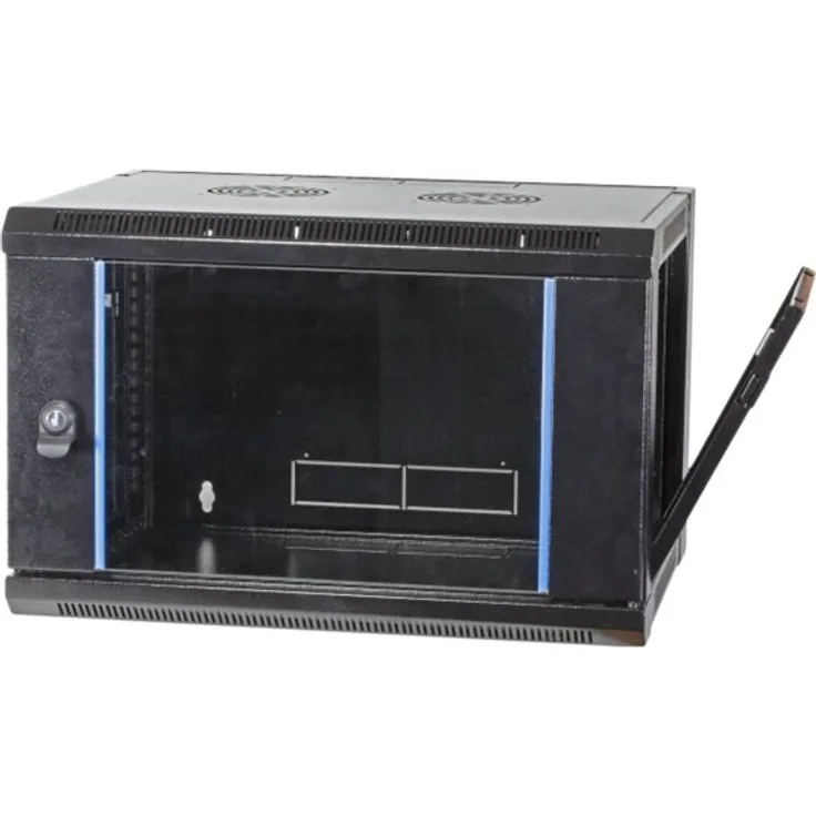 EFB-Elektronik - Gehäuse - geeignet für Wandmontage - Jet Black, RAL 9005 - 15U - 48.3 cm (19-'-')
