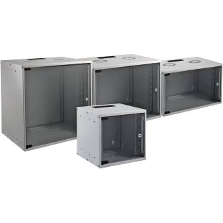 EFB-Elektronik BASIC - Gehäuse Netzwerkschrank - geeignet für Wandmontage - Hellgrau, RAL 7035 - 15U - 48.3 cm (19-'-')
