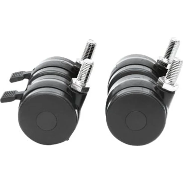 Intellinet Rollen für 19-'-'-Schränke, 4er-Set, mit Feststellbremse, maximale Traglast 600 kg - Steckgehäuse-Rollensatz - Schwarz - 48.3 cm (19-'-')