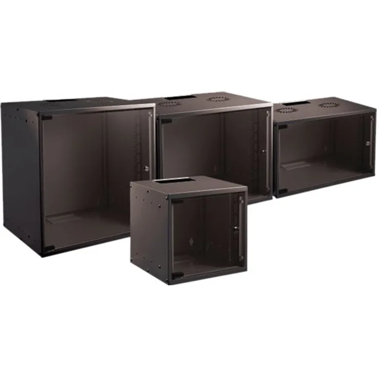 EFB-Elektronik BASIC - Gehäuse Netzwerkschrank - geeignet für Wandmontage - Schwarz, RAL 9005 - 9U - 48.3 cm (19-'-')