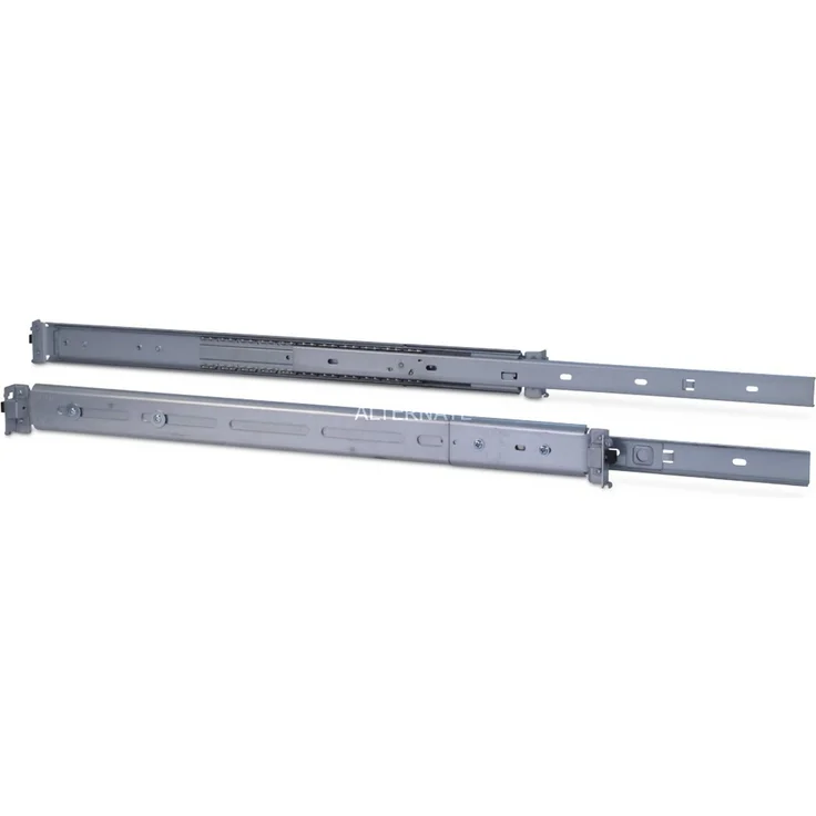 Inter-Tech 18-'-' Teleskopschienensatz 2U (455mm), silber – Bild 2