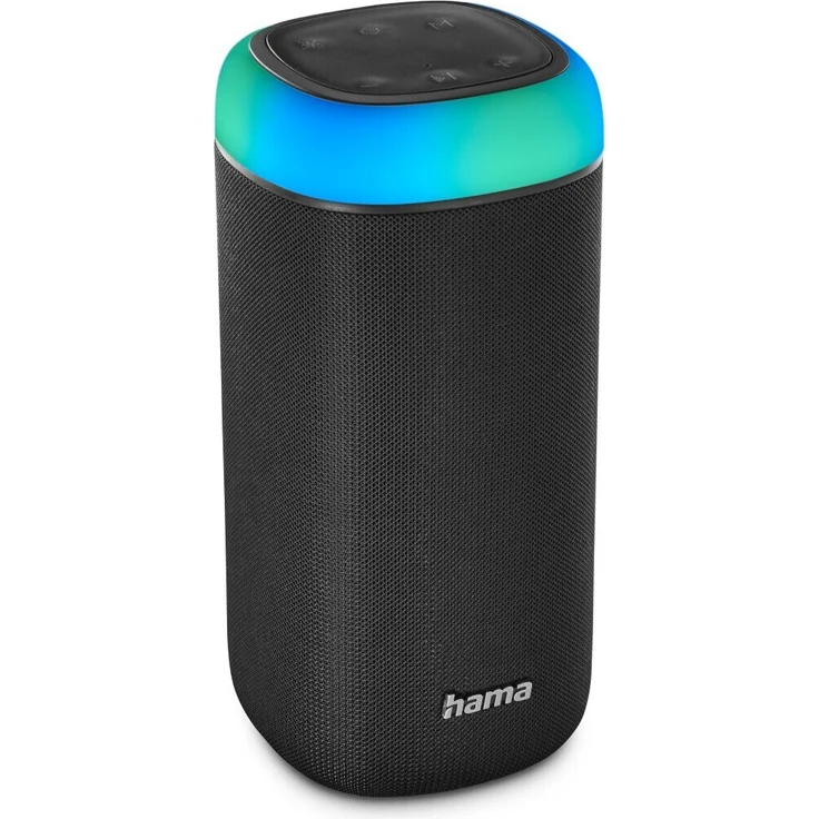 Hama Shine 2.0, 2.0 Stereo Bleutooth Lautsprecher, spritzwassergeschützt, IPX4, schwarz – Bild 1