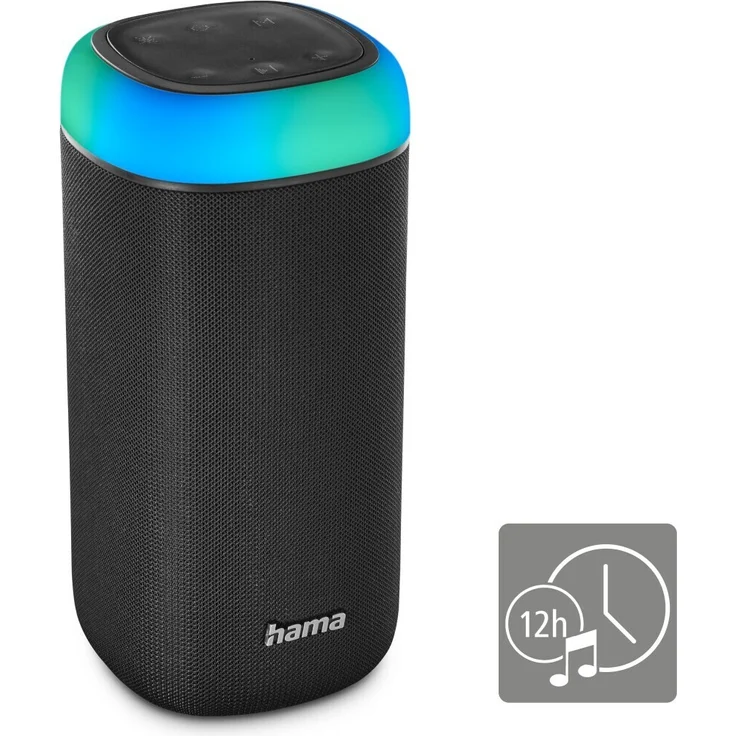 Hama Shine 2.0, 2.0 Stereo Bleutooth Lautsprecher, spritzwassergeschützt, IPX4, schwarz – Bild 10