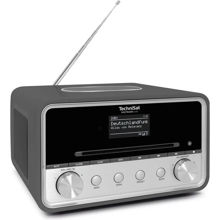 Technisat DigitRadio 586  Digitalradio, (Spotify, Streaming, DAB, DAB+, Webradio), OLED, anthrazit – Bild 1