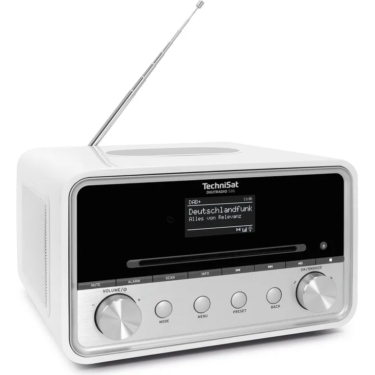 TechniSat DigitRadio 586  Digitalradio, (Spotify, Streaming, DAB, DAB+, Webradio), OLED, weiß