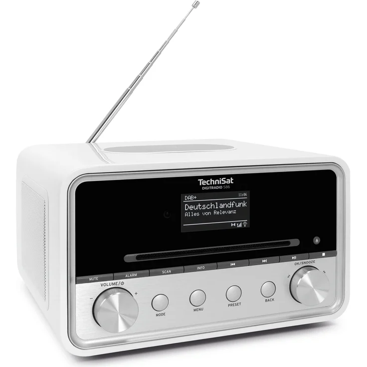TechniSat DigitRadio 586  Digitalradio, (Spotify, Streaming, DAB, DAB+, Webradio), OLED, weiß – Bild 1