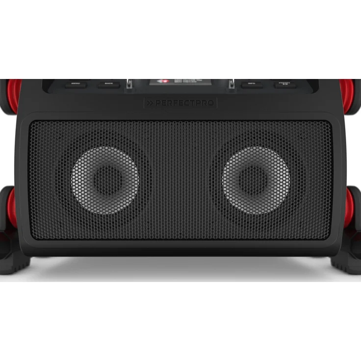 PerfectPro Rockpro RP2 Baustellenradio, (Streaming, UKW (FM), DAB+), LED, schwarz – Bild 4