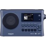 Sangean WFR-28BT Digitalradio, (Spotify, UPnP, Streaming, Akku-Ladefunktion, DAB+, Webradio), TFT, dunkelblau