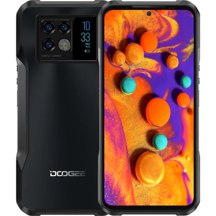 Doogee V20 5G Smartphone 16,33cm (6,43 Zoll) AMOLED-Display, 256GB interner Speicher, 8GB RAM, Dual-SIM, Grey