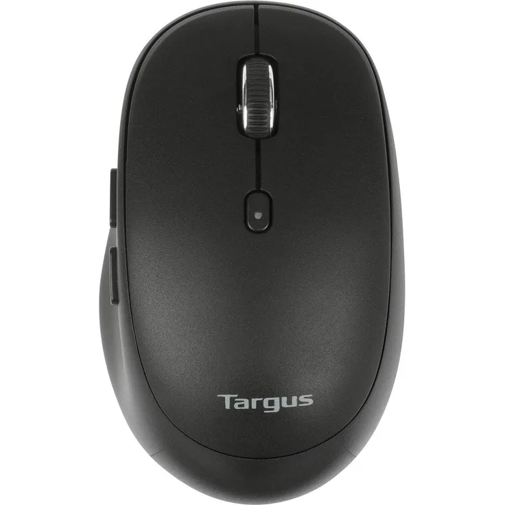 Targus Mittelgroße Multi-Geräte-Maus, antimikrobielle Oberfläche, Wireless, kabellos, 2,4 GHz oder Bluetooth, schwarz