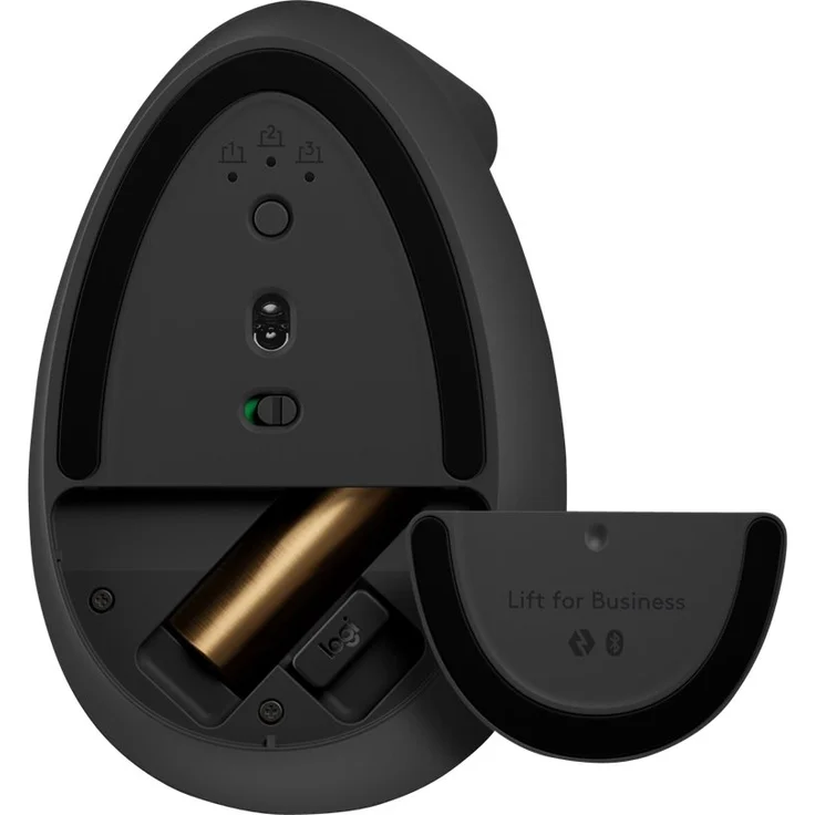 Logitech Lift for Business vertical mouse Bluetooth 2.4 GHz graphite Vertical mouse (Schwarz) (910-006494) – Bild 3