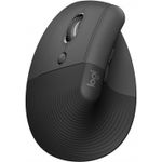 Logitech Lift for Business vertical mouse Bluetooth 2.4 GHz graphite Vertical mouse (Schwarz) (910-006495)