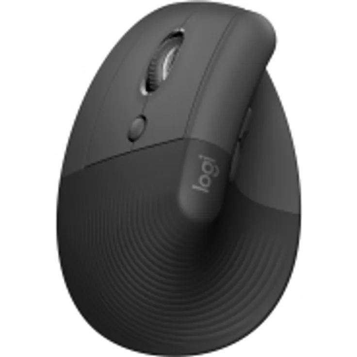 Logitech Lift for Business vertical mouse Bluetooth 2.4 GHz graphite Vertical mouse (Schwarz) (910-006495)