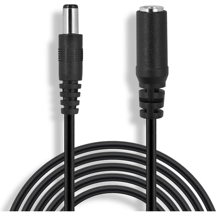 Wicked Chili 3m DC-Verlängerungskabel geeignet für AVM FRITZ!Box 7570 7490 7430 7390 7360 7330 7270 7170 4020 3270 3170 WLAN-Router Strom Netzteil Stecker Kabel Verlängerung (2.5 x 5.5 mm) schwarz
