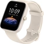 Amazfit Bip 3 Smartwatch Unisex, Einheitsgröße, Kunststoffgehäuse, Silikonarmband, Cream