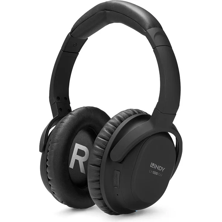 Lindy LH500XW Over-Ear-Kopfhörer (ANC), schwarz