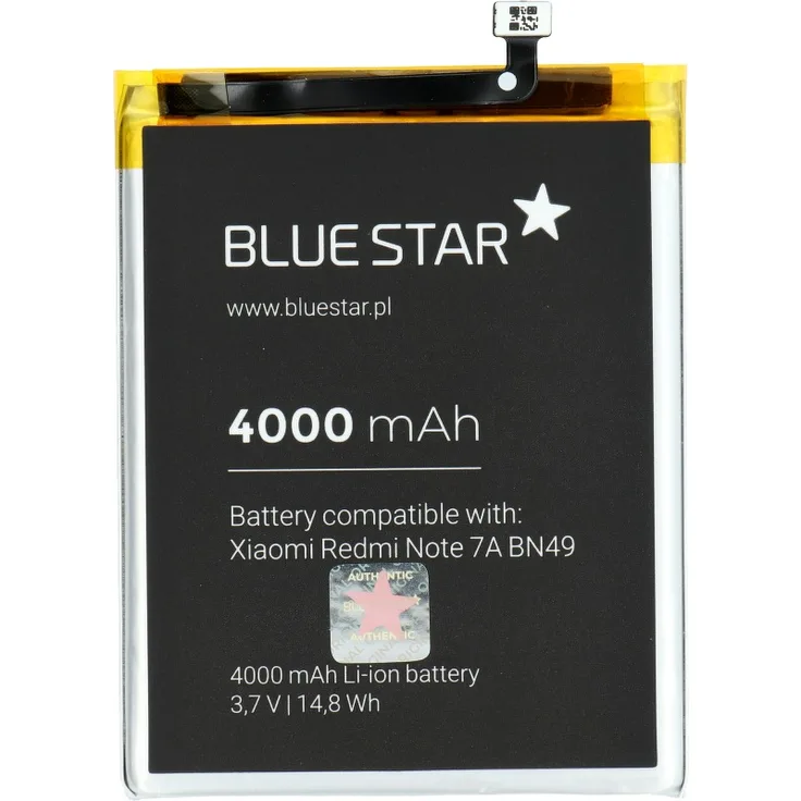 Akku Ersatz kompatibel mit Xiaomi Redmi Note 7A (BN49) 4000mAh Li-lon Austausch Batterie Accu