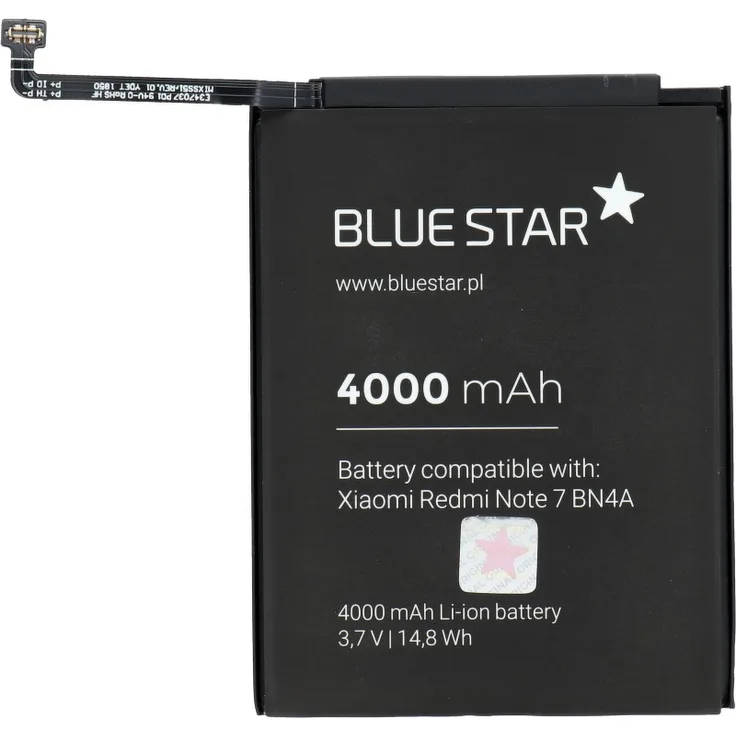 Akku Ersatz kompatibel mit Xiaomi Redmi Note 7 (BN4A) 4000mAh Li-lon Austausch Batterie Accu
