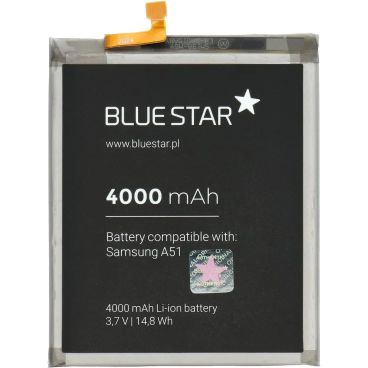 Bluestar Akku Ersatz kompatibel mit SAMSUNG GALAXY A51 (A515F) 4000mAh Li-lon Austausch Batterie Accu EB-BA515ABY