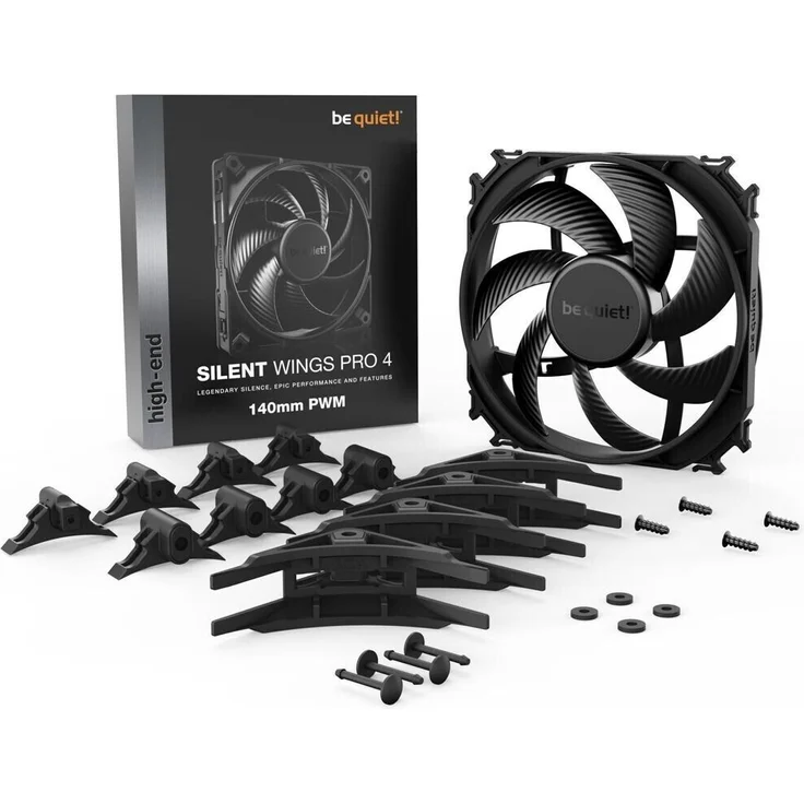be quiet! SILENT WINGS PRO 4, 140mm PWM, Gehäuselüfter, schwarz – Bild 4