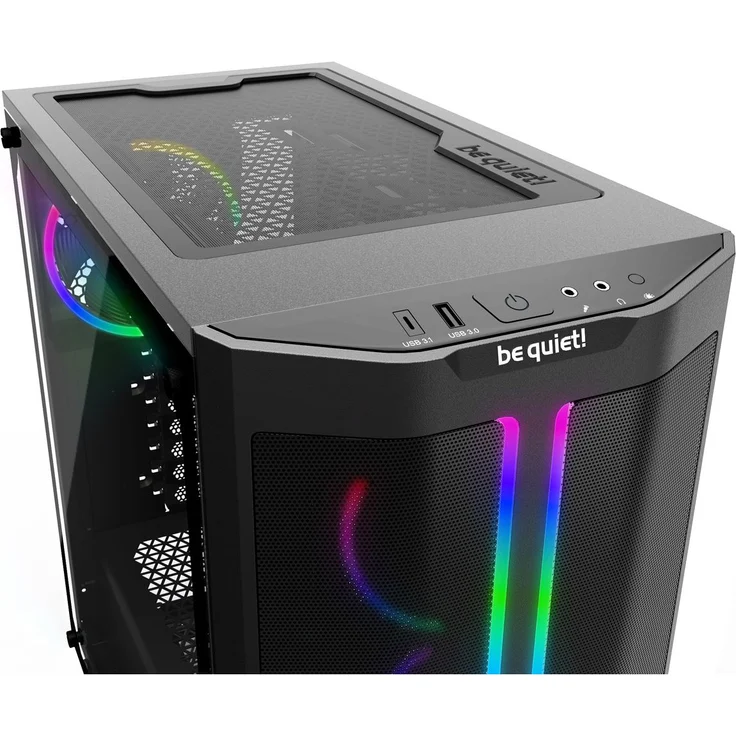be quiet! PURE BASE 500 FX Schwarz, Midi Tower, mit Seitenfenster, ohne Netzteil (BGW43) – Bild 3